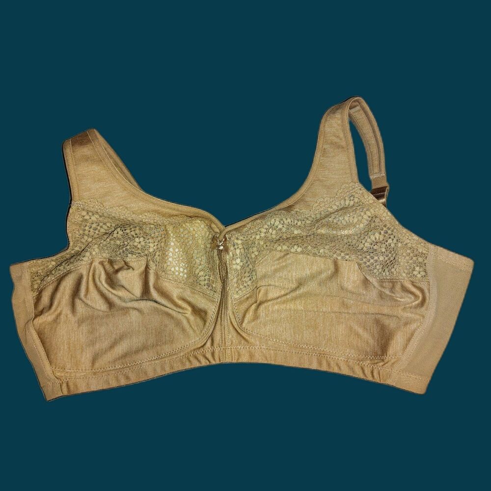 Glamorise Magic Lift Natural Shape Support Bra Size 38H Plus Size Lingerie